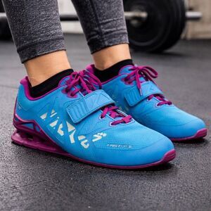 Inov-8 Fastlift 315 Womens Weightlifting Shoes Size 7.5 Blue Pink Training Gym